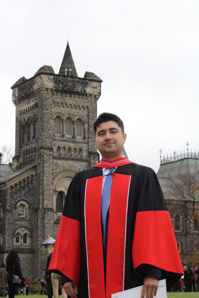 Dr. Serdar San, convocation day, November 7, 2023