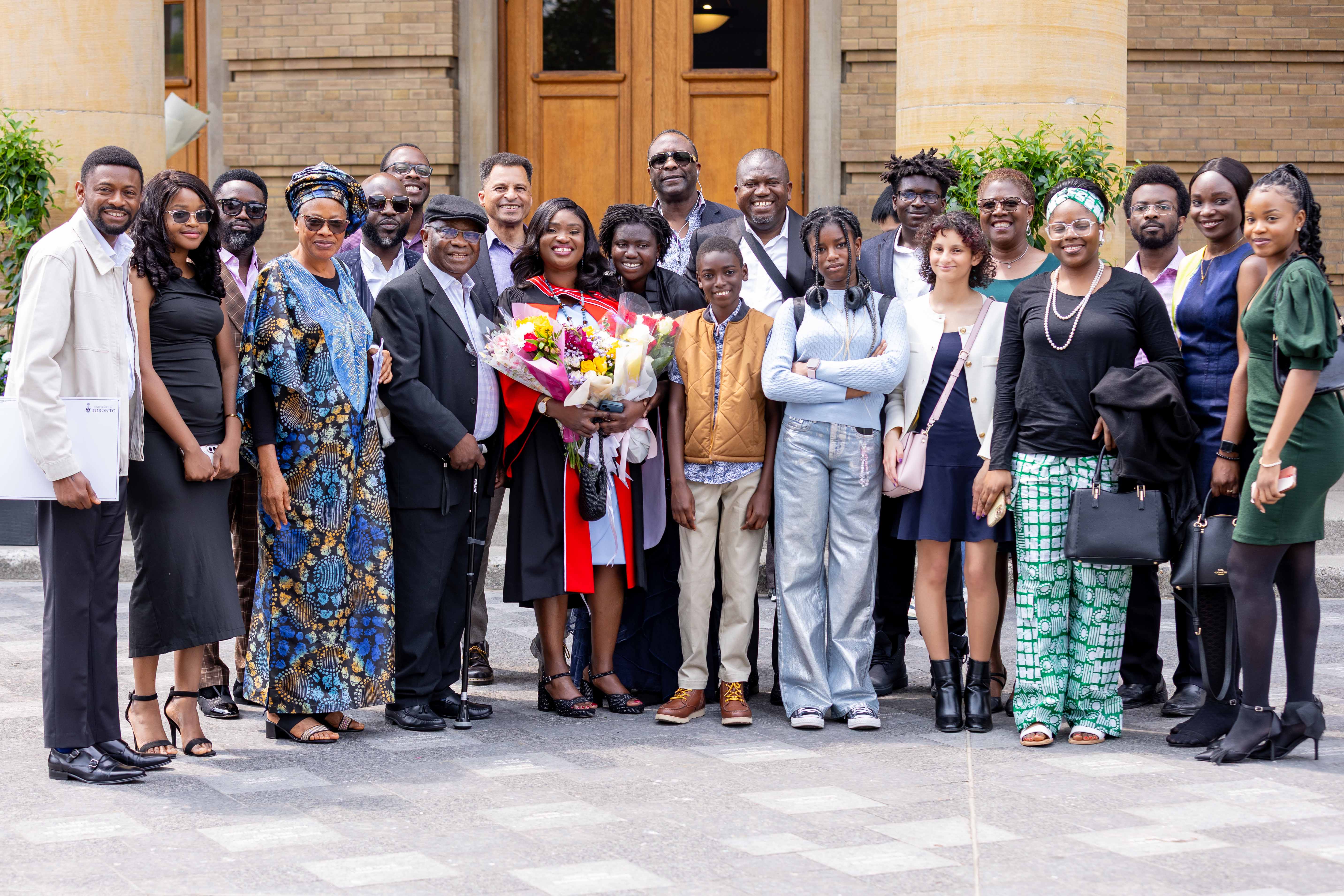 2025 06 06 Convocation, Wumi Asubiaro Dada with extended family