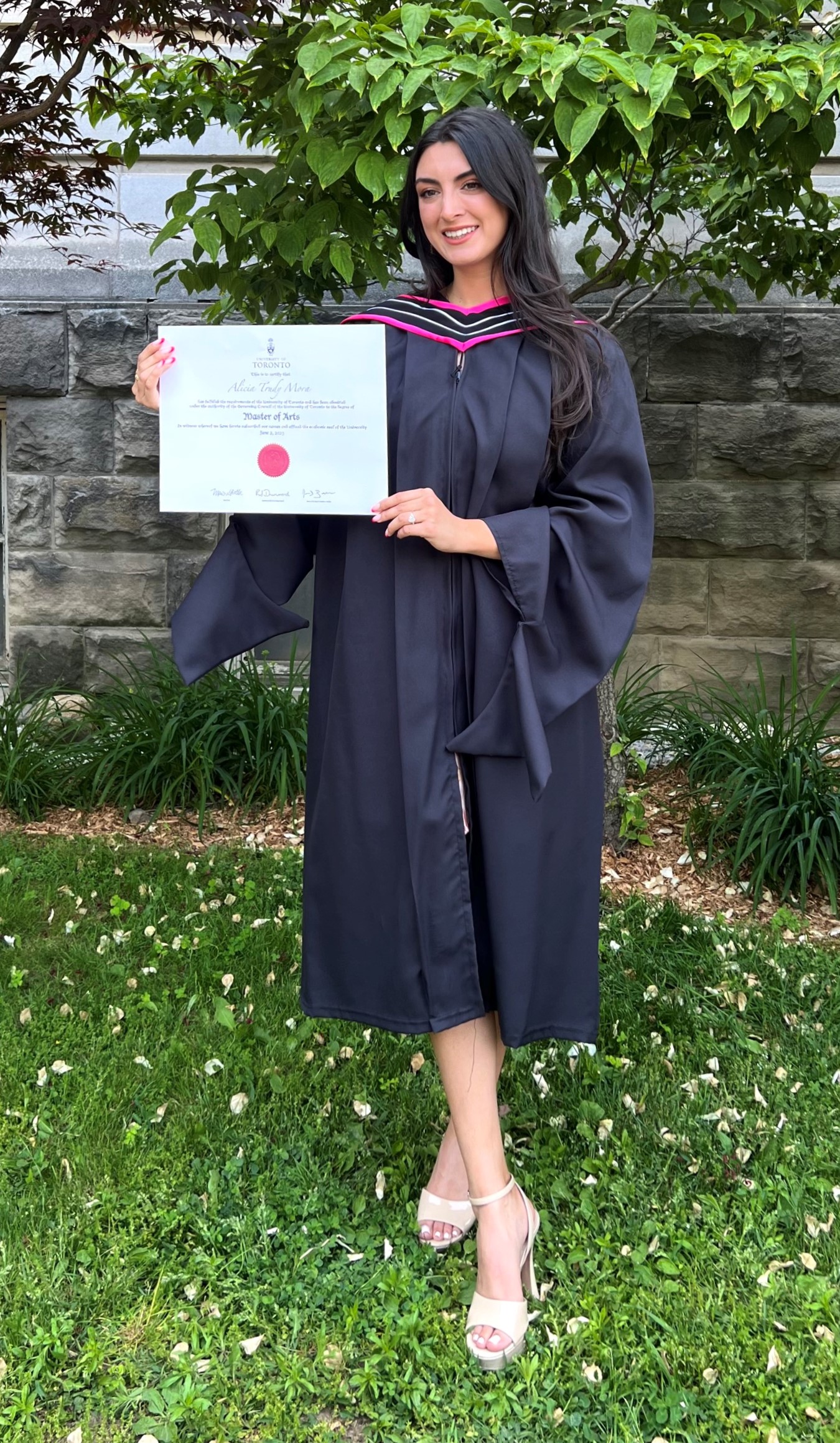 Alicia Mora, MA, on Convocation Day, June 2, 2023