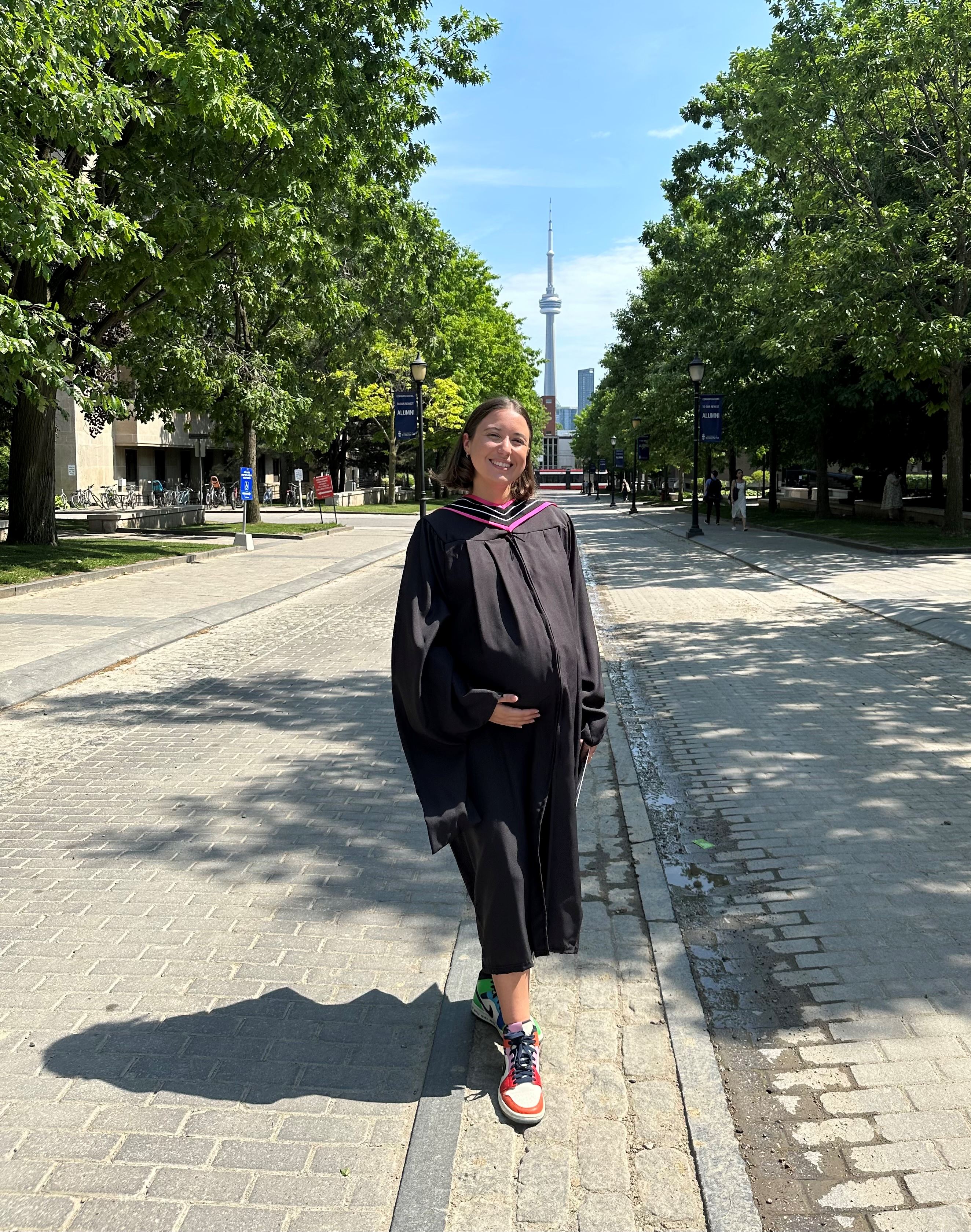 Olivia Morano, MA, at University of Toronto Convocation, June 2, 2023