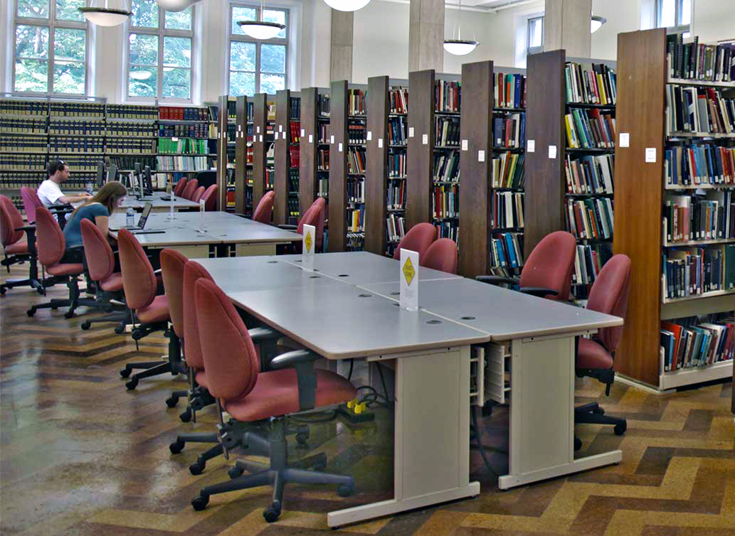 Interior of the criminology library