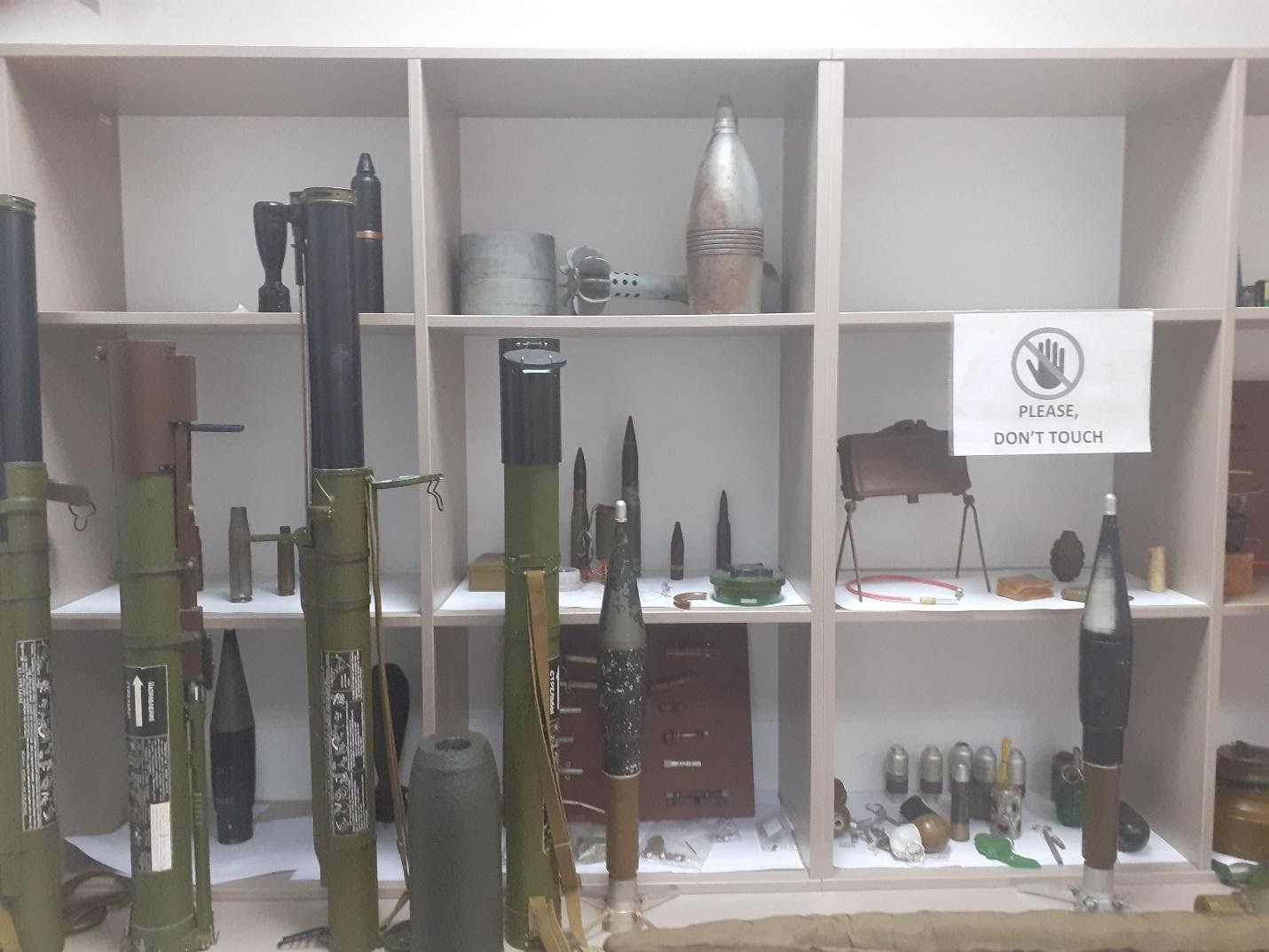 Weapons from the conflict in Donbas on display 
